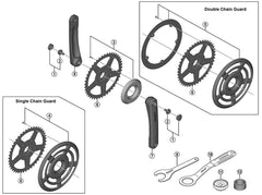 Juego de Bielas Shimano FC-U4000-2 Cues 40/26T 2X9/10/11V