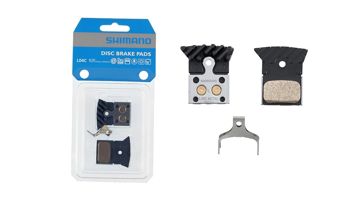 Pastas Ruta Shimano Disco L04c Metalizada Con Aleta