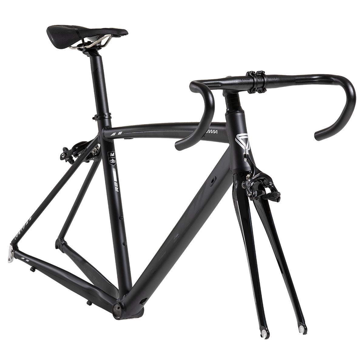 Marco de Ruta GW Flamma Aluminio/Carbono 700c Negro