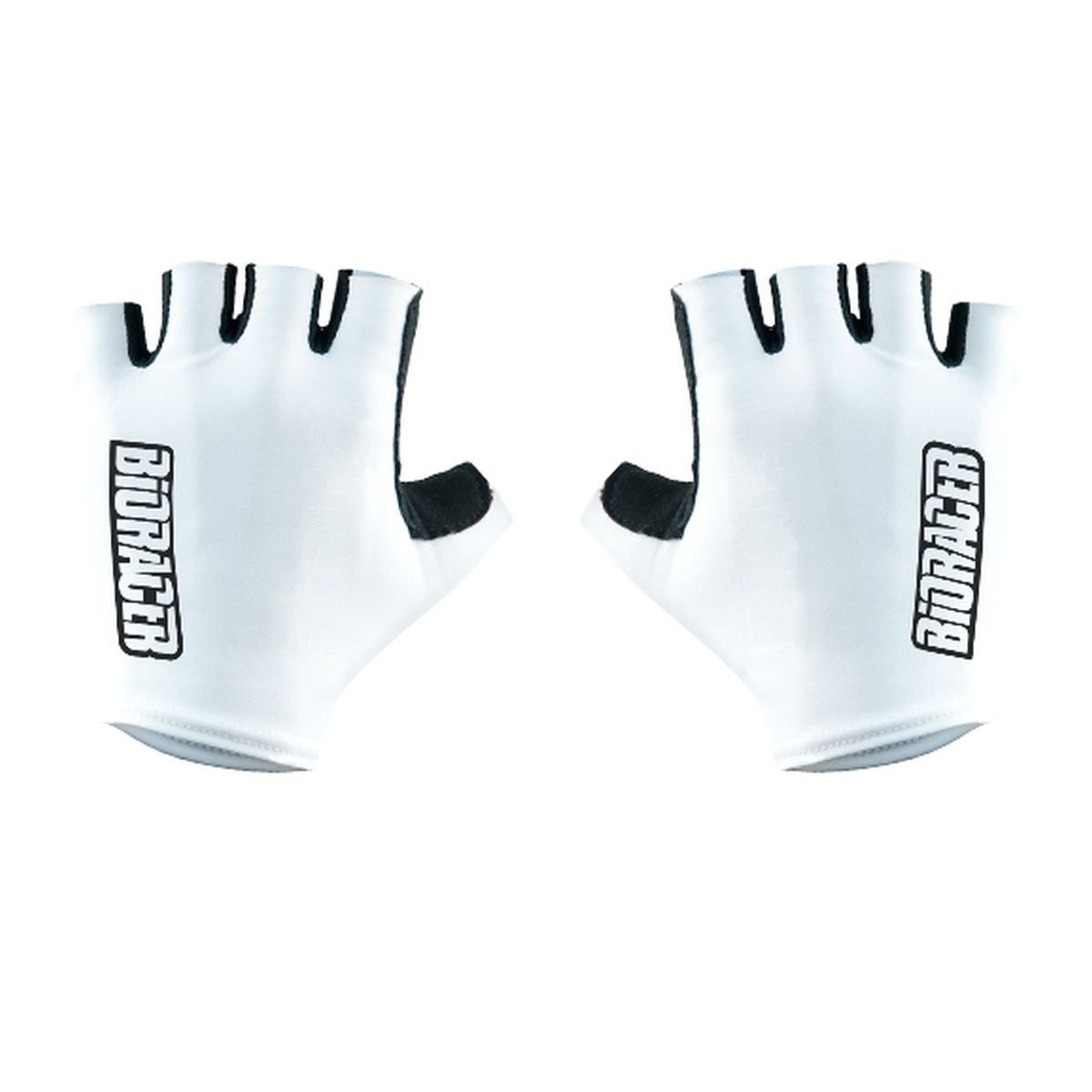 Guantes Ciclismo Cortos Bioracer Blancos