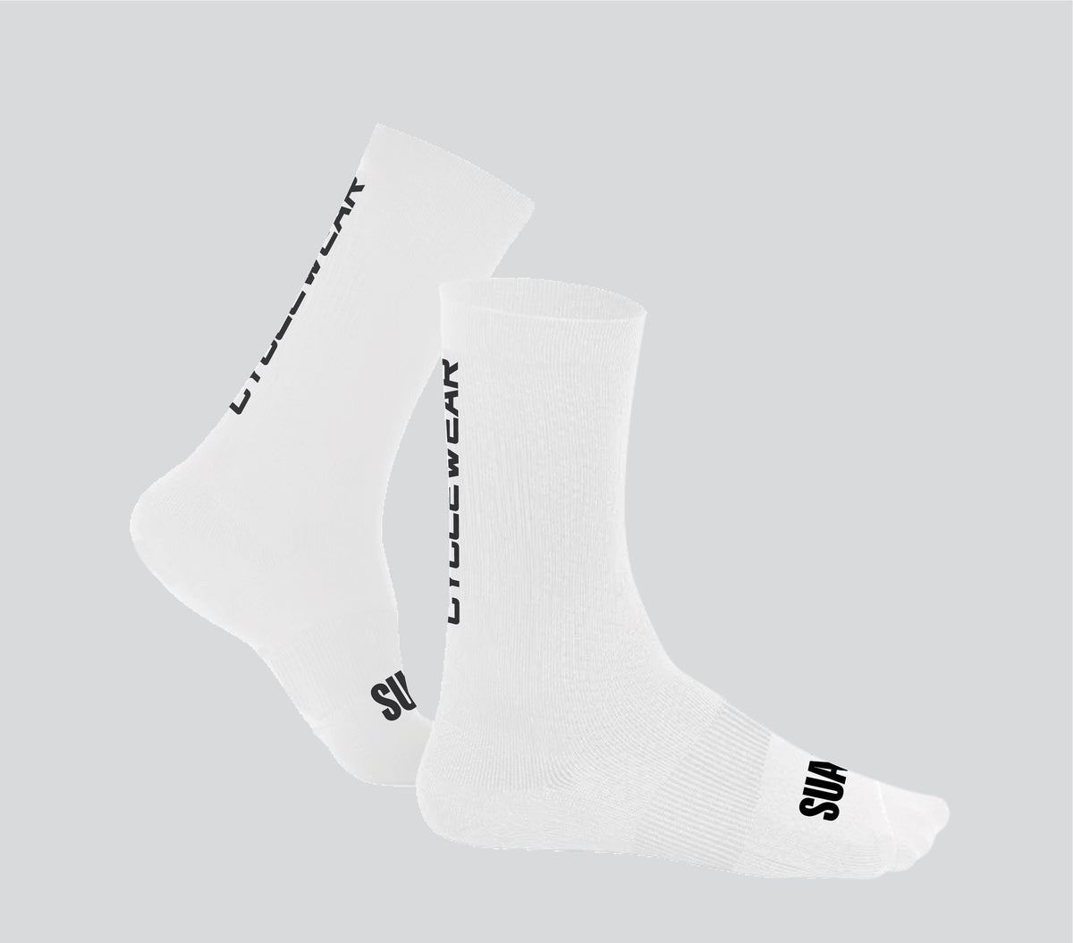 Medias Ciclismo Cyclewear Suarez 7″ Blancas