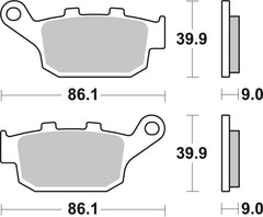 Pastillas de Freno Brembo Trasera 07HO53SP
