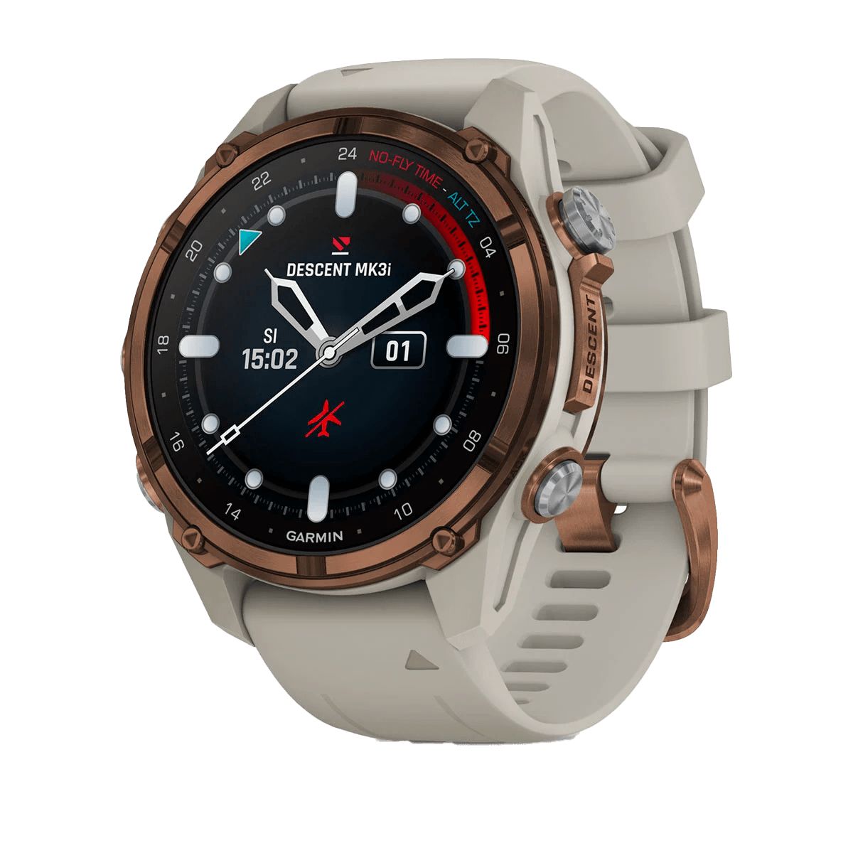 Reloj Garmin Descent Mk3i Titanio 43 mm PVD Bronce