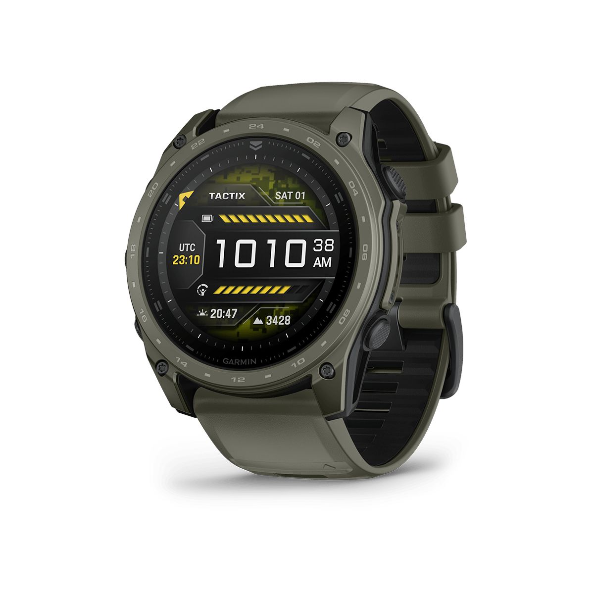 Reloj Garmin Tactix 8 Amoled 51 mm Certakote Verde Oliva