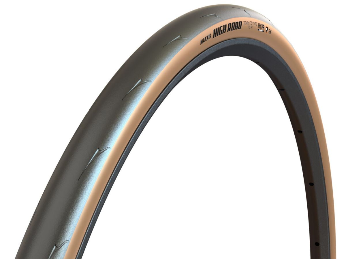 Llanta de Ruta Maxxis High Road Tan Wall Tubeless 700x25C